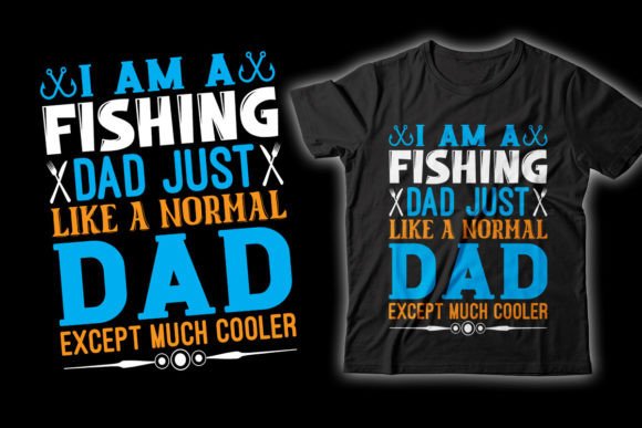 Fishing Dad Typography T-Shirt Design Review
