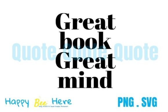 Great Book Great Mind - Quote Review for Real Embroidery Projects