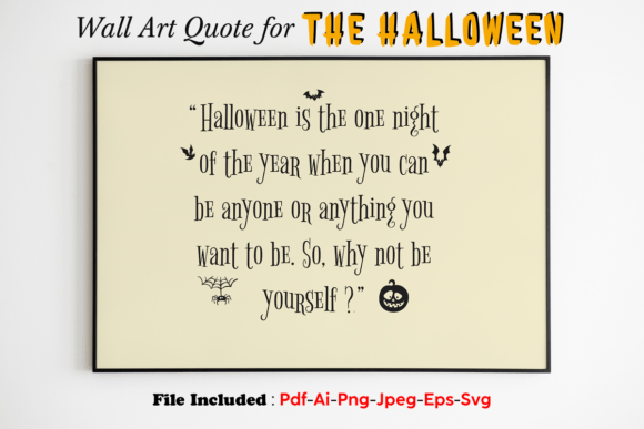 Halloween Quote Poster and Art Print Embroidery Review