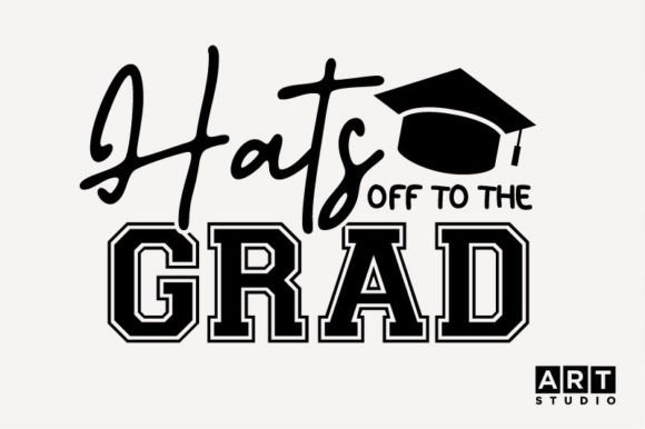 Hats of to the Grad SVG for Real Embroidery Projects